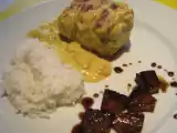 Recette Paupiette de dinde pomme-ananas, sauce coco et curry