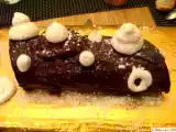 Recette Buche de noël aux épices et poires au vin