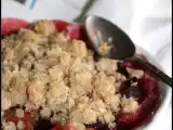 Recette Crumble aux prunes et purée d'amande