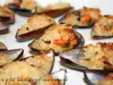 Recette P'tites moules farcies amandes et beurre d'échalotes