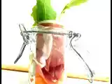 Recette #2 - caviar de melon, jambon fumé et roquette