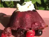 Recette Petit moelleux aux fruits rouges, coeur coulant chocolat noir