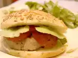 Recette Burgers de poulet farcis au brie et aux tomates séchées