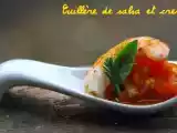 Recette Cuillère de salsa et crevette