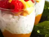 Recette Perles du japon au lait de coco et fruits