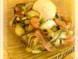 Recette Tagliatelles de courgettes au saumon fumé