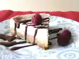Recette Cheesecake coco-framboises et son coulis de chocolat noir