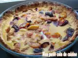 Recette Tarte aux prunes à la crème riz-amande sans lait