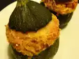 Recette Courgettes rondes farcies à la semoule tomatée