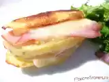 Recette Mille-feuilles de pomme de terre a la raclette et au bacon