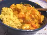 Recette Cari de poulet et de poivron rouge