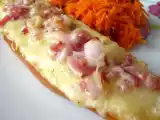 Recette Petit pain bretzel façon tarte flambée