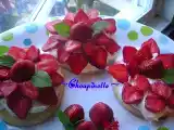 Recette Petits gâteaux éponge à la crème et aux fraises