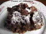 Recette Pudding au chocolat, banane, noix et raisins secs