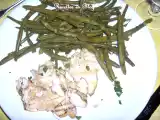 Recette Filet de merlans au barbecue et leurs haricots verts