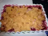 Recette Crumble framboises et pêches