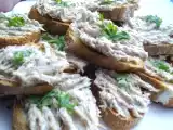 Recette Rillettes de sardines à la coriandre sur toasts de pain ficelle