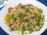Recette Salade de couscous aux tomates cerises, au citron et aux noix de pin