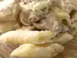 Recette Pennes aux poulet sauce champignon