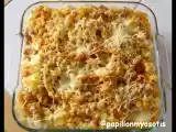Recette Gratin riz-pates au thon et a la sauce tomate