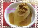 Recette Poires sauce muscat pain d'épice