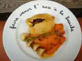 Recette Fondue d'endives en robe feuilletée et son coulis de carottes
