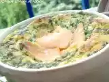 Recette Oeufs cocotte à la mousse de roquette & coeur de saumon