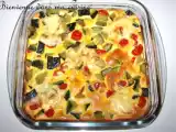 Recette Clafoutis courgette & tomate cerise au saint nectaire