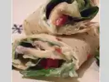 Recette Wrap concombre, poivrons