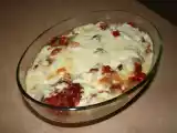 Recette Gratin de patisson aux tomates cerises, jambon cru et mozzarella