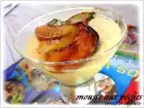 Recette Mousse legere aux pêches