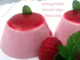 Recette Mini-bavarois express au fromage blanc, chocolat blanc et framboises