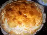 Recette Tourte saumon, blancs de poireaux et jambon de bayonne...