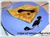 Recette Crepes (recette anne-sophie pic ): sauce chocolat au caramel sale et creme aux daims