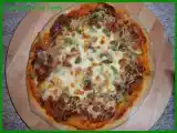 Recette Pizza coppa - poivrons- champignons