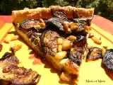 Recette Tarte fine aux aubergines et aux pignons