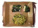 Recette Papillote de cabillaud en habit vert accompagné de son risotto crémeux