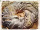 Recette La couronne tréssée garnie de crème patissière à la cannelle