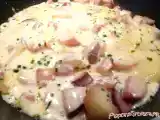Recette Poelee de pommes de terre a la raclette et a la saucisse de morteau