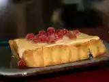 Recette Tarte soufflée et sucrée au fromage de chèvre et aux agrumes