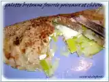Recette Galettes de sarrasin fourrees poireaux et fromage de chevre