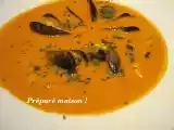 Recette Velouté de poivron aux moules