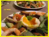 Recette Salade au saumon fumé et aux oeufs mollets