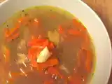 Recette La soupe un peu chinoise, au poulet et vermicelles.