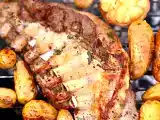 Recette Epigramme d'agneau au barbecue, ail frais et rattes du touquet