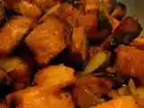 Recette Poêlée de patates douces et amandes effilées au curry