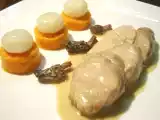 Recette Ris de veau braisés aux morilles et porto, écrasée de patate dou