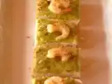 Recette Toasts d'apéritif en rose et vert!