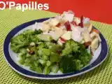 Recette Salade de radis noir, brocolis, poivron, concombre et pommes