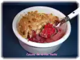 Recette Crumble poire framboises